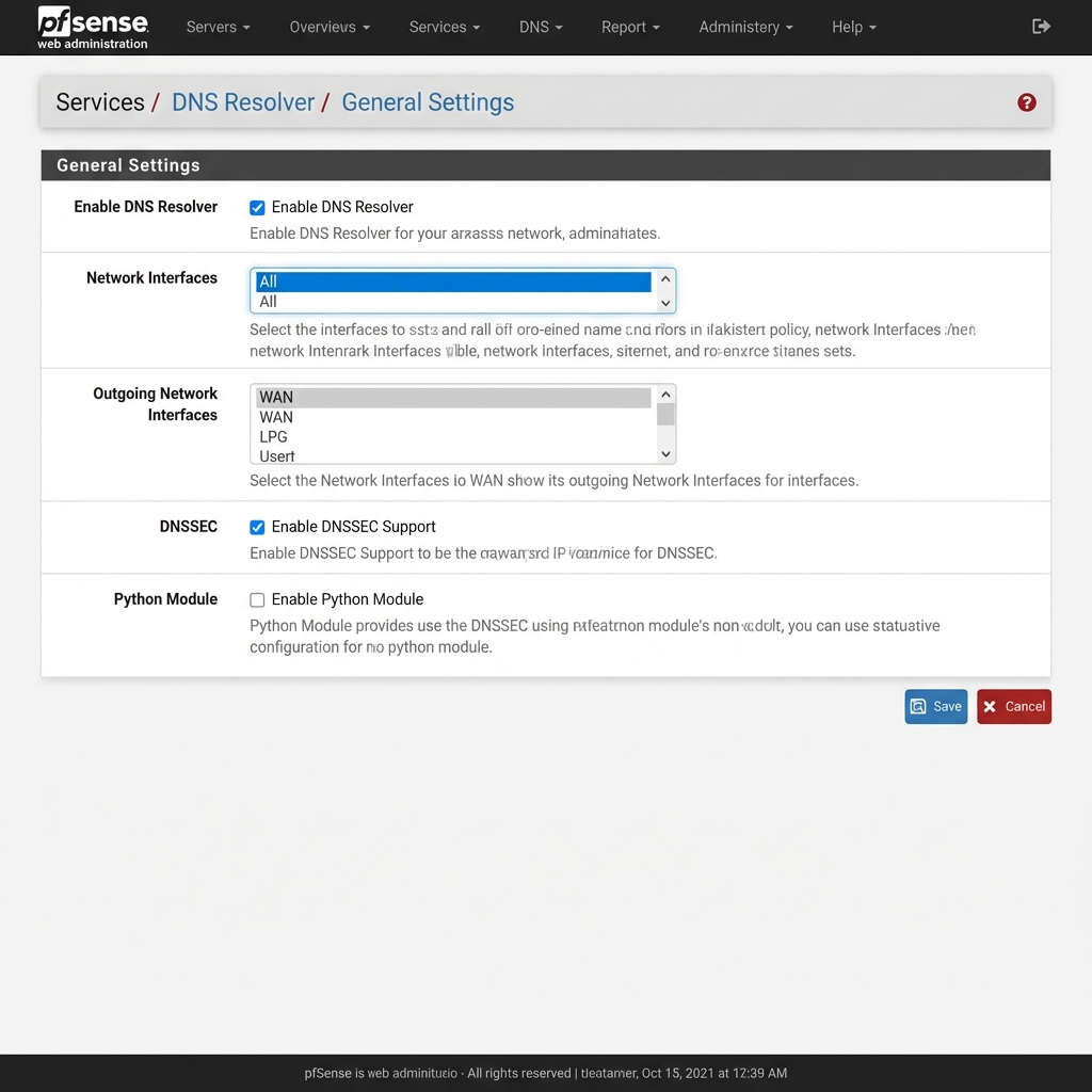 Configuração DNS Resolver
