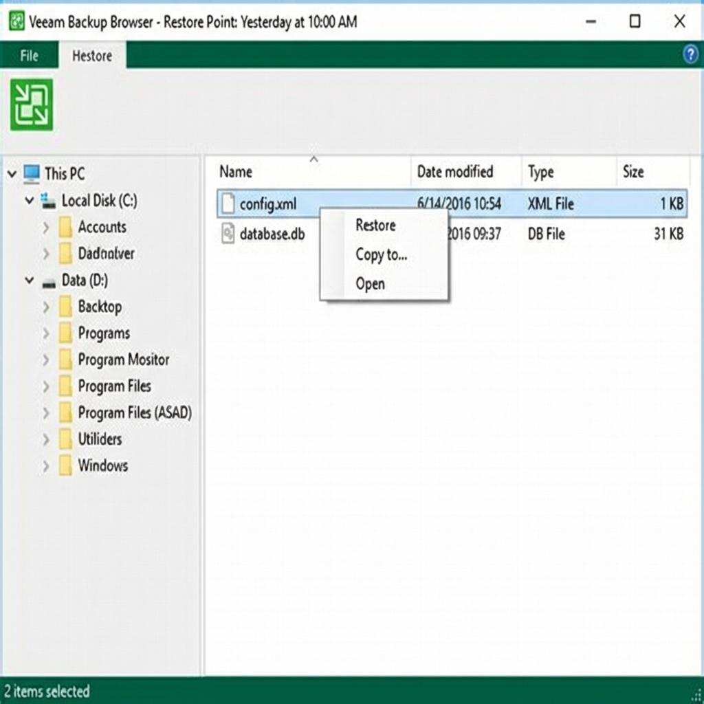 Veeam Backup Browser